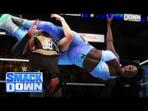 WWE 2K20 SMACKDOWN NAOMI VS ASUKA - SD WOMEN'S TITTLE ELIMINATION CHAMBER QUALIFYING MATCH