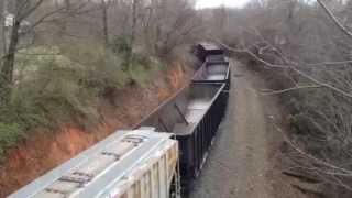 preview picture of video 'NS 135 under bridge at Newton, NC 3/20/15'