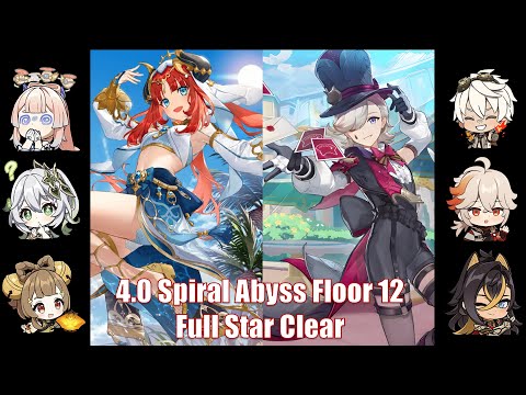 [Genshin Mobile] C0 Nilou Bloom & C0 Lyney Mono Pyro | 4.0 Spiral Abyss Floor 12 Full Stars