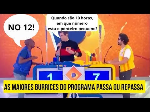 AS RESPOSTAS MAIS ABSURDAS DO PROGRAMA PASSA OU REPASSA