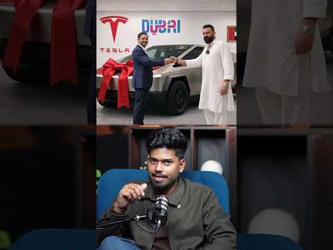 ₹3 Crore Sanjay Dutt Tesla Cyber truck #tesla #dubai #car
