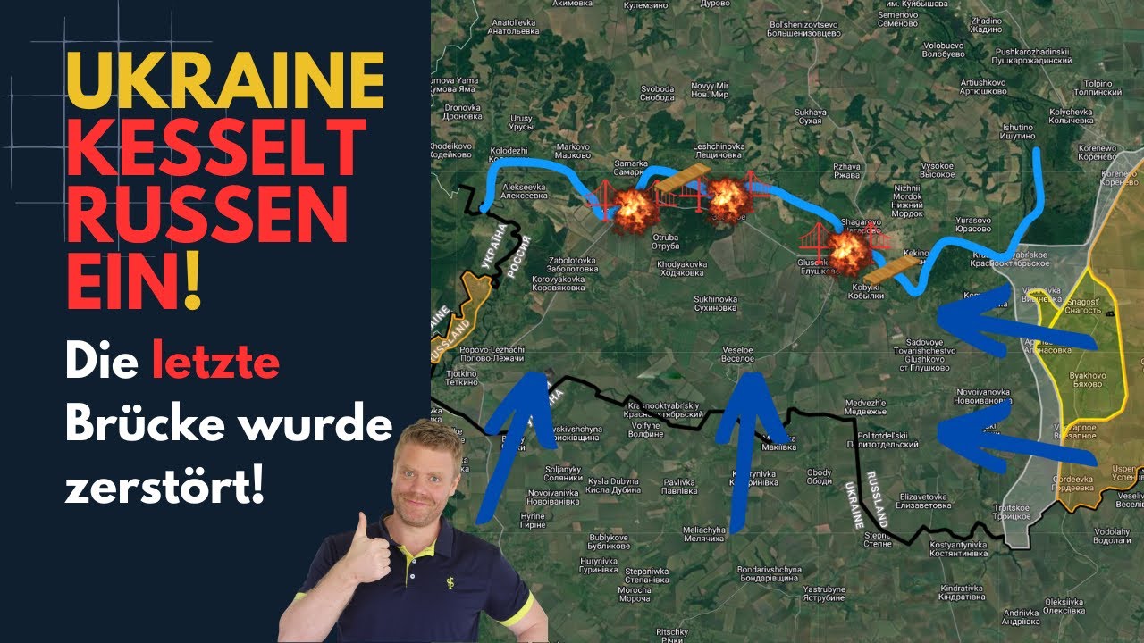 Abgeschnitten: Ukraine zerstört letzte Brücke der Russen! Lagebericht (344)