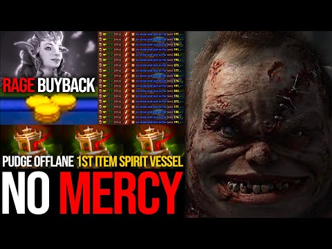 Pudge Offlane 1st Item Spirit Vessel | Bullied Non-stop & Made Enchan RAGE Buyback | Pudge Official