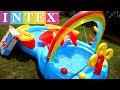 Intex Rainbow Ring Inflatable Play Center Pool Setup Tutorial