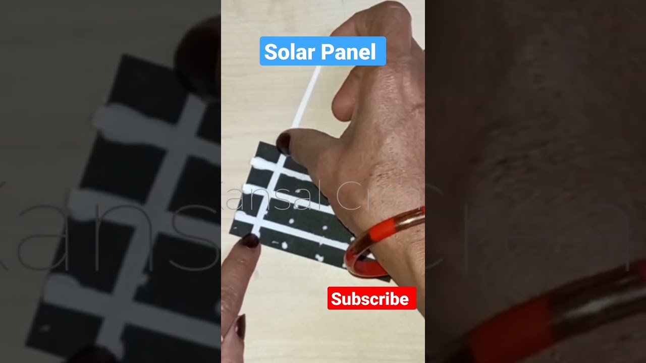 How to make Solar Panel/#solarpanels easy school projects/#shorts #youtubeshorts #kansalcreation