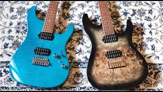 Video thumbnail for Ibanez Premium AZ242PBG vs MM1 Martin Miller Signature by jem555bkk