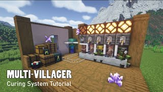 Minecraft Easy Zombie Villager Curing System | Tutorial