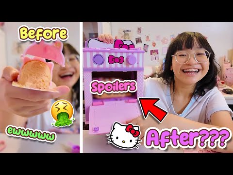 BAKING HELLO KITTY INTO A BREAD!!!! - Hello Kitty Oven Treatz Unboxing