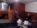 Kaley Learning To Play The Drums