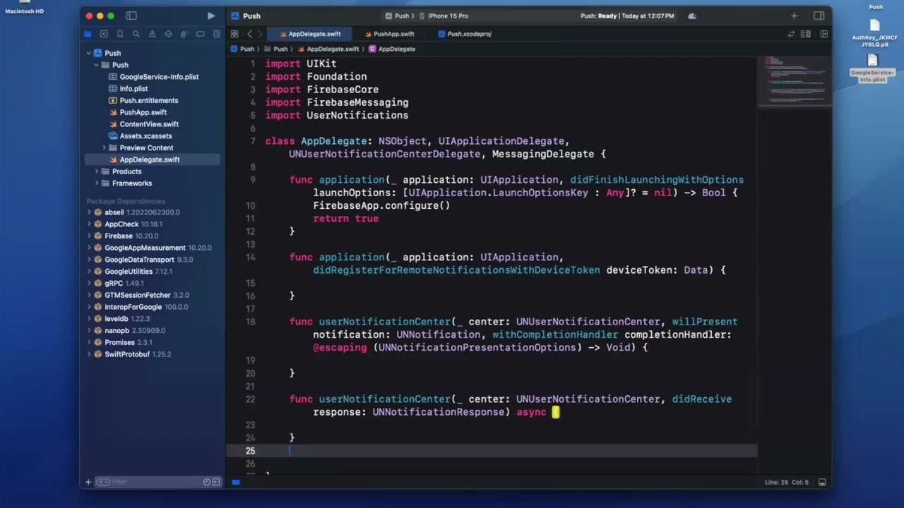 Tutorial: Firebase Push Notifications on iOS 2024