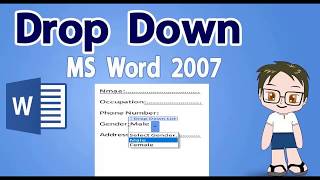 how to create drop down menu list in ms word 2007[2020]