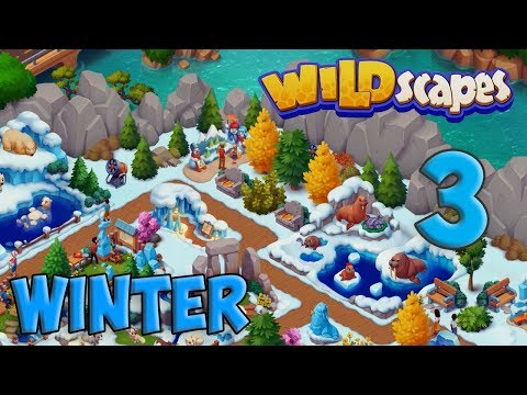 Wildscapes Part 3 - Winter Zoo Decoration [ Gameplay Story ] Украшение Зоопарка HD