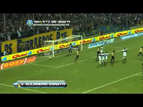 Gol de Donatti Central 1   Gimnasia 1 Fecha 3 Torneo Final 2014 Fútbol Para Todos