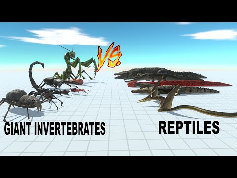 GIANT INVERTEBRATES VS REPTILES | Animal Revolt Battle Simulator | ARBS