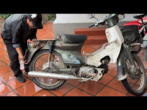 Completely Restored A Badly Damaged Old Honda Super Cub C50 // Vintage Motorcycle Restoration Skills