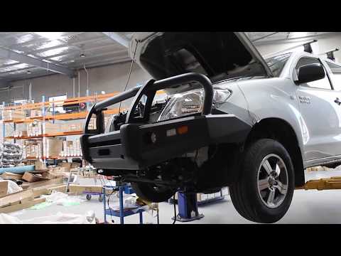 4x4 Bullbar suitable for Toyota Hilux -- Installation Guide