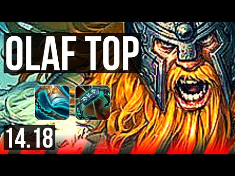 OLAF vs CASSIOPEIA (TOP) | 71% winrate, 5/1/8 | EUW Challenger | 14.18