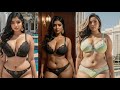 4K AI Model Beauty Lookbook Stunning Sunset Walk Over The River Ghats 1