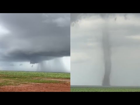 Tornado foi flagrado por piloto no Piauí