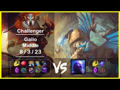 KR Challenger Replays Middle Galio vs Ryze Ep.2941