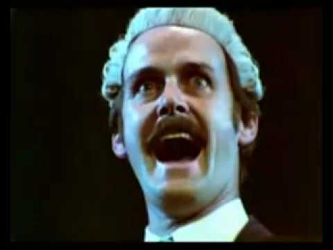 Monty Python -  live courtroom sketch with Peter Cook.