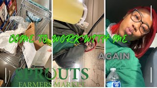 COME TO WORK WITH ME💵💚|| Cashier Sprouts Farmers Market