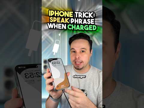 How to make iPhone SPEAK when plugged into charger 🔌📲🗣️ #iphonetricks #iphoneshorts #iphonetips