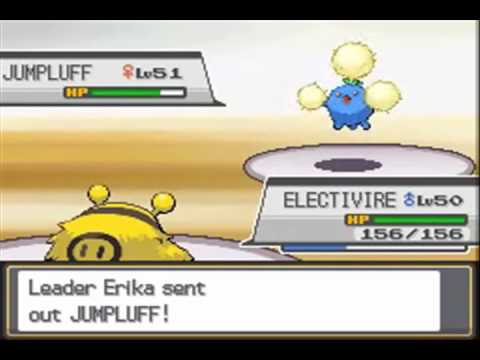 Pokemon Soul Silver Walkthrough 71 - Gym Leader Erika Battle