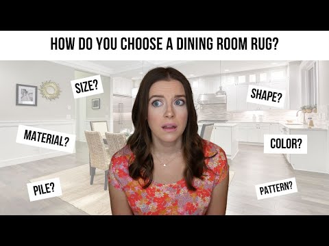YouTube video about: What size rug under a 54 inch round table?