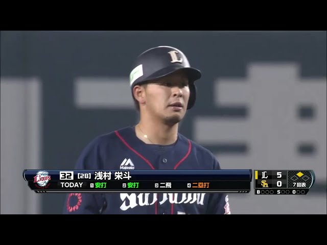 【7回表】打率5割!! 絶好調のライオンズ・浅村が本日3安打目となるタイムリー2ベース!! 2016/3/29 H-L