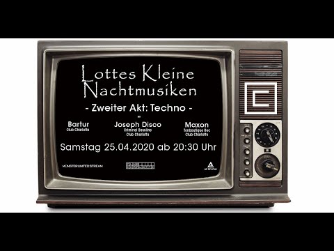 Münster United Stream // CLUB CHARLOTTE presents: Lottes Kleine Nachtmusiken – (Techno Live-Set)