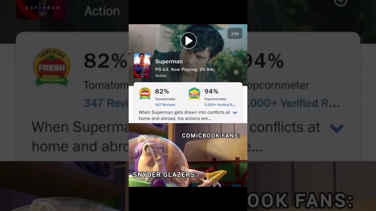 James Gunn Superman vs Man Of Steel 😂😂😂 #comicbook #comicbooks #superman #manofsteel #dccomics