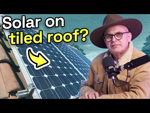 Part of a video titled How Are Solar Panels FIXED TO A TILED ROOF? - YouTube