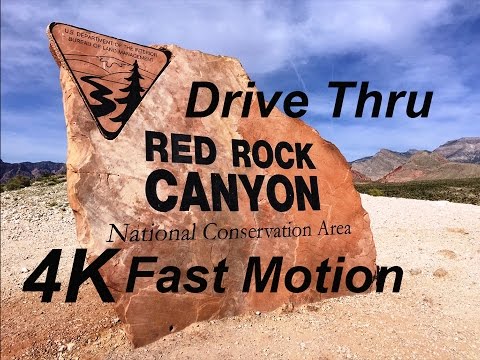Red Rock Canyon Las Vegas Drive Thru in 3 minutes 4K