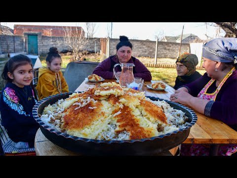 First Newroz Holiday | Grandma Cooked Chickpea Rice for Her Grandchildren