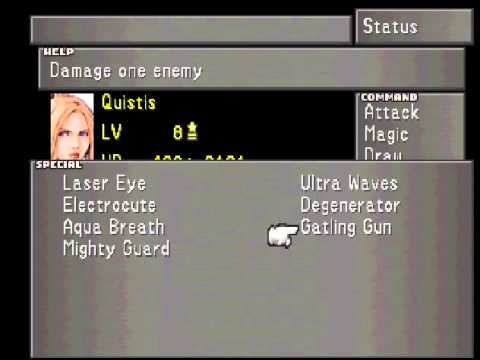 FFVIII Walkthrough Part 56 Quistis Learns Some Blue Magic - Aquire The Improved Battle Meter