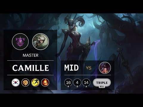 Camille Mid vs Akali - KR Master Patch 9.23