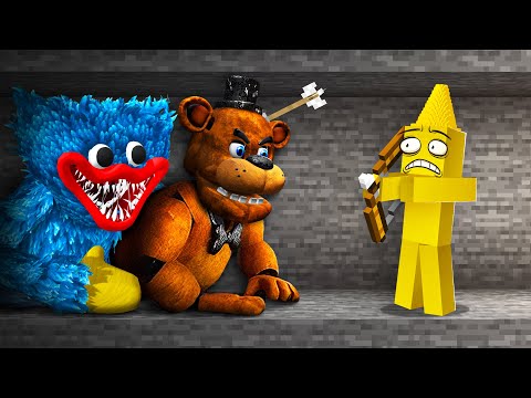 Real Monsters vs My Friend in Minecraft