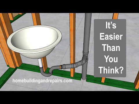 How To Put Together Bathroom Drain Pipe Components So...
