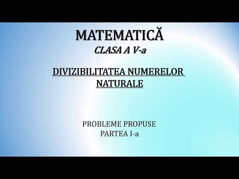 mat 05 531 Divizibilitatea numerelor naturale 1