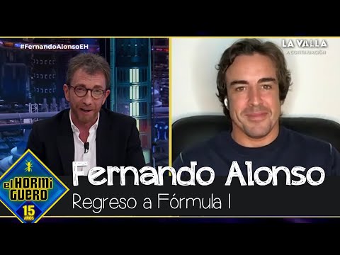 Fernando Alonso confiesa los motivos por los que ha regresado a la Fórmula 1 - El Hormiguero