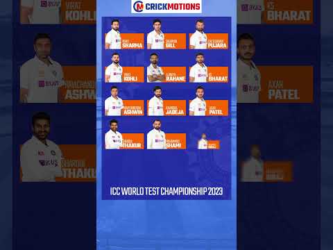 Team India Squad for ICC World Test Championship 2023