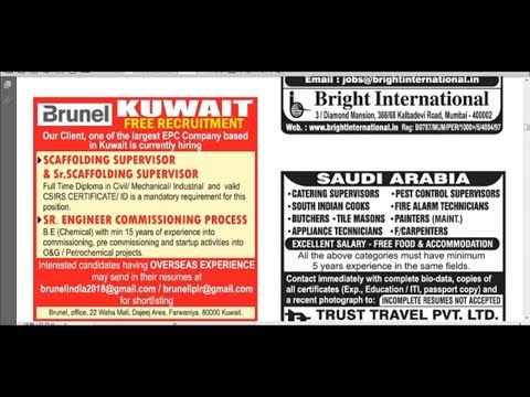 Assignment Abroad times Epaper Today 1st September 2018 Dubai Job Vacancy.