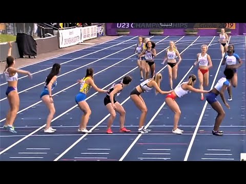 4x400m Women, FINAL, European U23 Championships, Gävle SWE, 2019