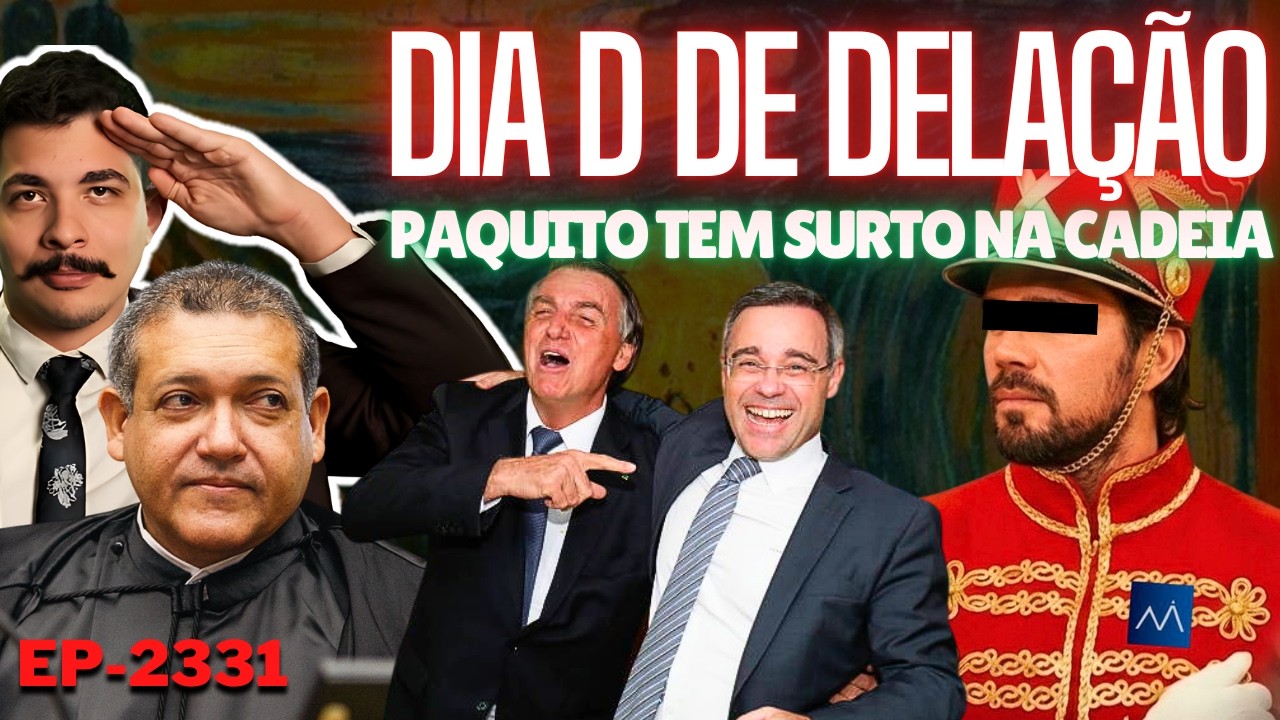 Dia D de DELAÇÃO: Paquito tem SURTO na CADEIA e Muda de ADVOGADO Pra Delatar + A Saúde de Bolsonaro.