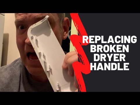 How to repair or replace a broken dryer door handle - Amana GE Whirpool Maytag Kenmore instructional