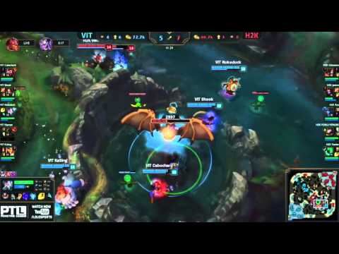 LOL EU LCS Week 6 Day 1 Team Vitality vs H2K Highlights