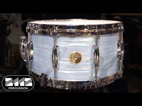 Gretsch USA Custom "Ridgeland" Snare Drum 6.5x14 - Vintage Oyster White