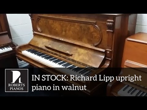 Richard Lipp upright piano in walnut