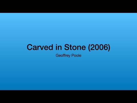Geoffrey Poole - Carved in Stone (2006)